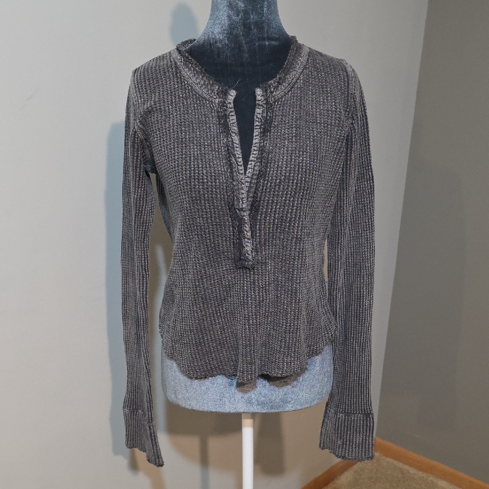 Free People One Colt Thermal Blue Sz S - Picture 1 of 10